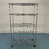 5' Portable Wire Shelving Unit image 2